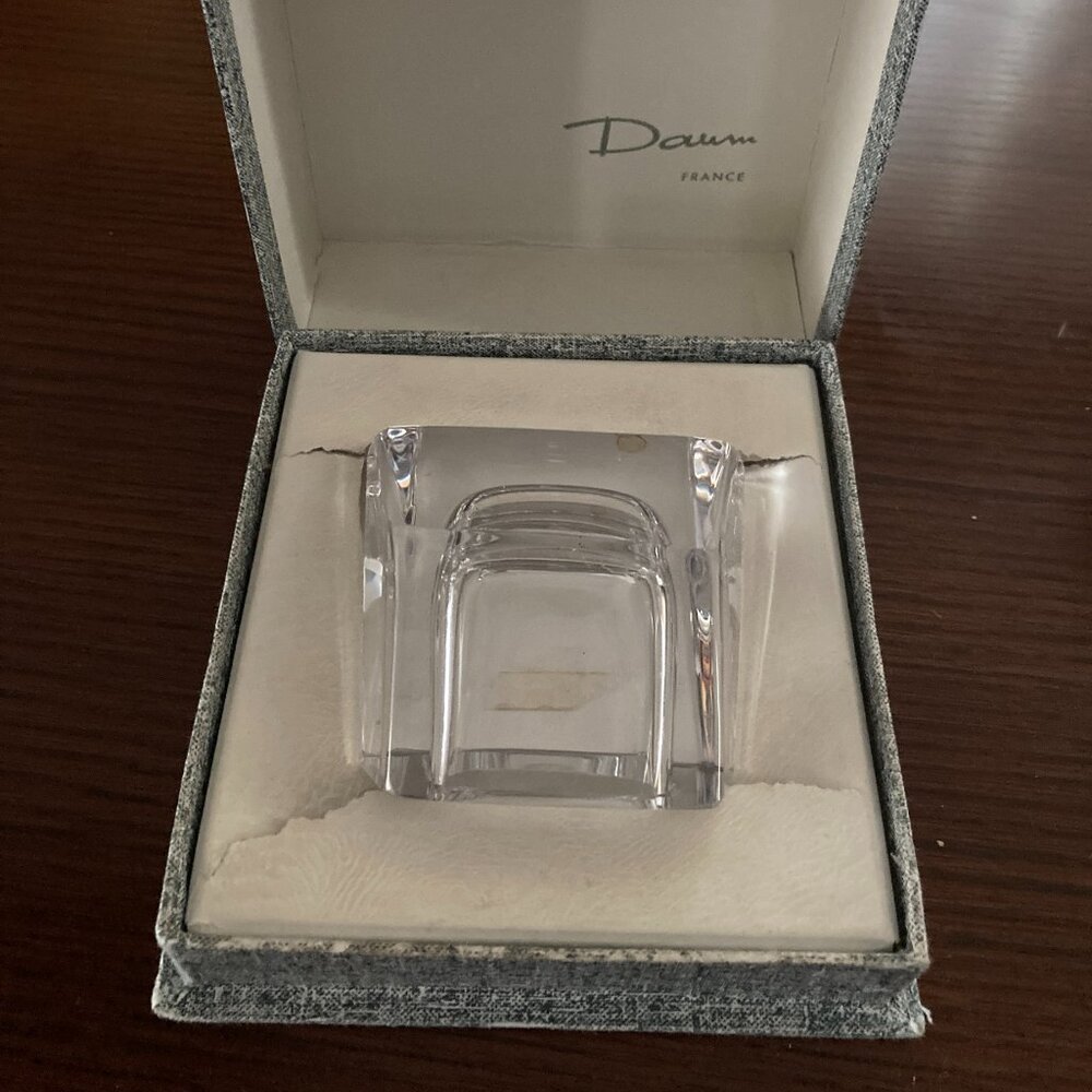 Vintage Daum France Crystal Ashtray
